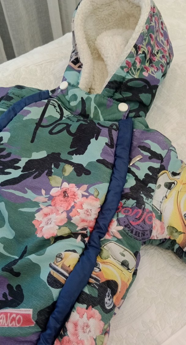 Çiçekli Kamuflaj Desenli Bebek Tulumu - Görsel 2