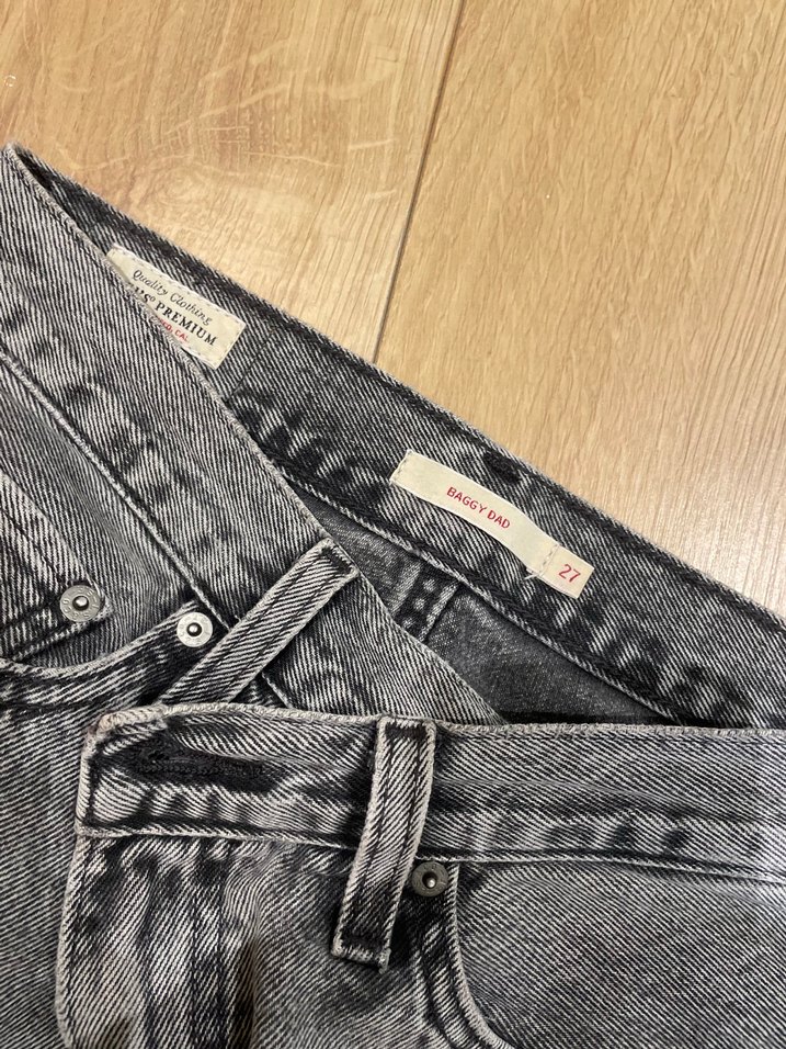 Levis Gri Yıkamalı Denim Jean — görsel 3/5