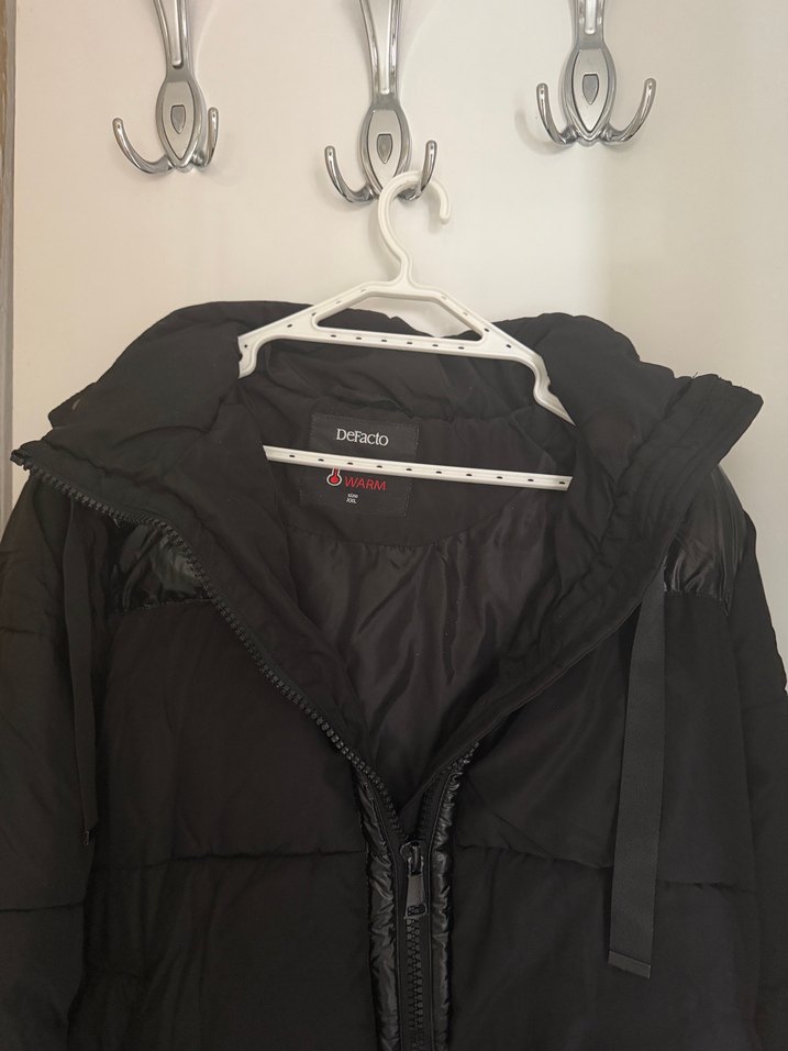 Siyah Fermuarlı Sokak Stili Kadın Ceket - Görsel 4