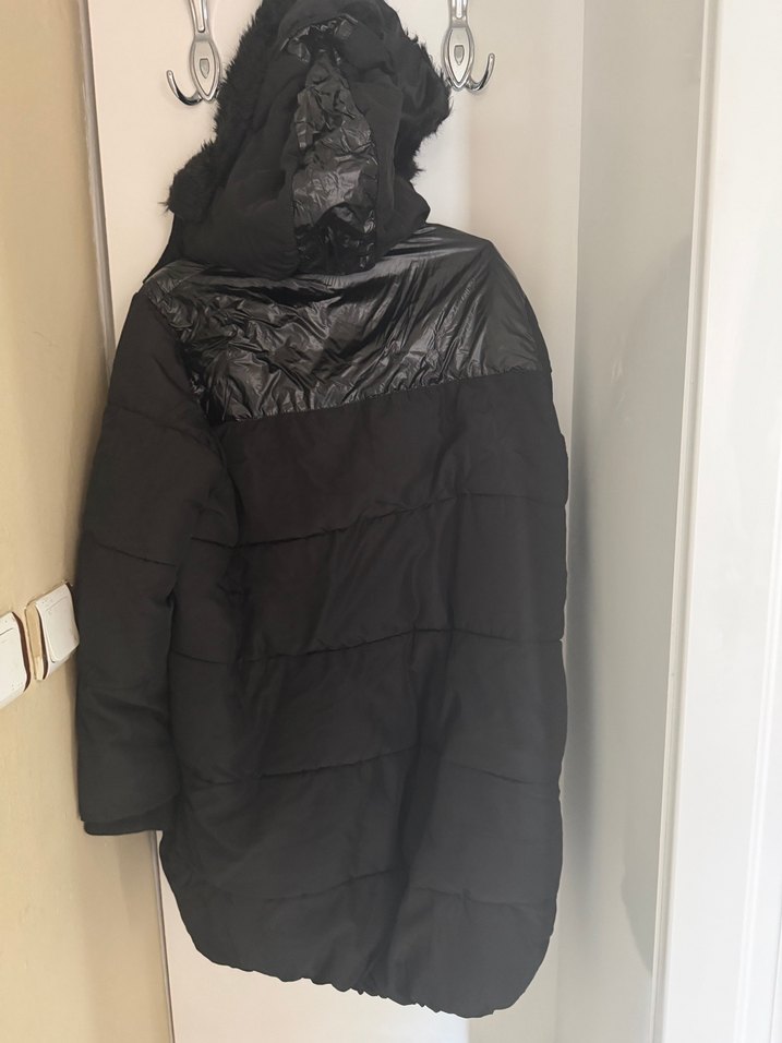 Siyah Fermuarlı Sokak Stili Kadın Ceket - Görsel 3