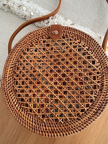 Zara Rattan Hasır Çanta