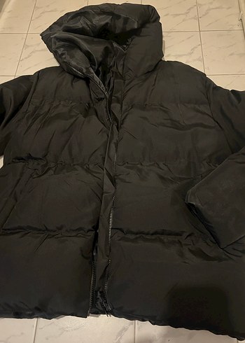 Siyah Kadın Midi Kışlık Mont - Görsel 2