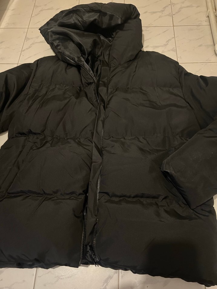 Siyah Kadın Midi Kışlık Mont - Görsel 2