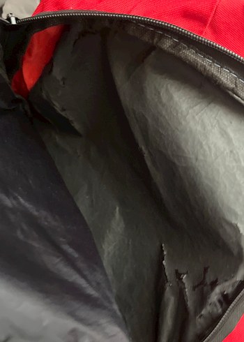 Kadın Kırmızı Fermuarlı Spor Sırt Çantası - Görsel 2