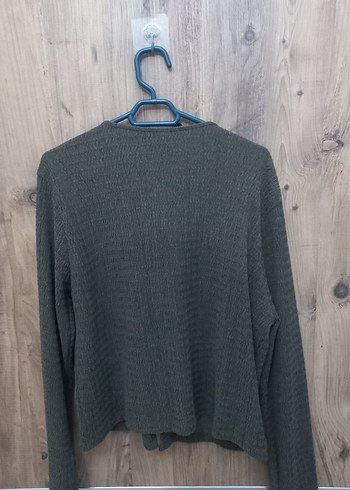 Haki Kadın Hırka Bağcıklı - Görsel 2