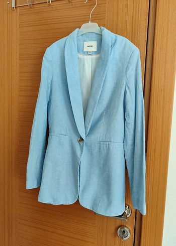 Mavi Keten Kadın Blazer Ceket