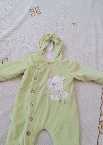 Yeşil Nakışlı Bebek Tulumu - Görsel 2