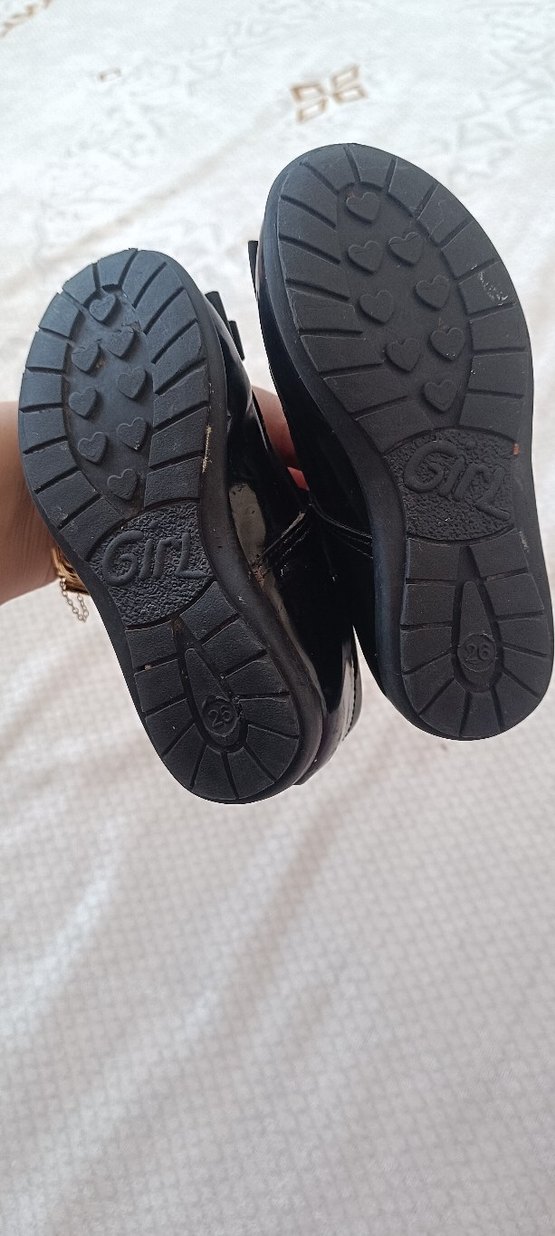 Kız Çocuk Siyah Tokalı Babet Ayakkabı - Görsel 3