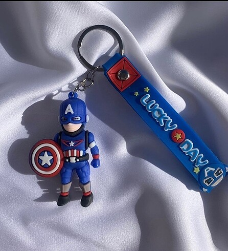 Captain America Silikon Anahtarlık