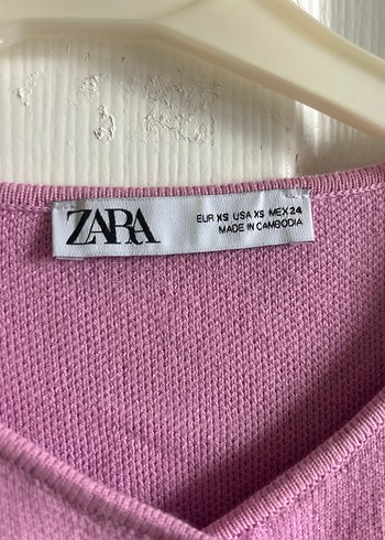 xs Beden pembe Renk Düğmeli Pembe Triko Kadın Yelek