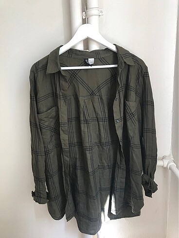 Yeşil kareli gömlek flannel