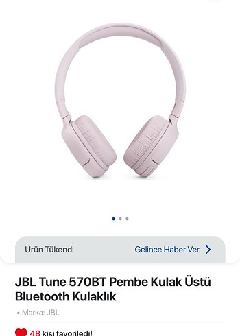 JBL Tune 570BT Pembe Bluetooth Kulaküstü Kulaklık