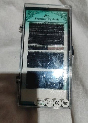 Premium Siyah Mix Takma Kirpik 2Tone Yeşil - Görsel 5