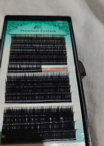 Premium Siyah Mix Takma Kirpik 2Tone Yeşil - Görsel 2