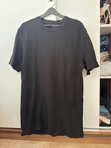 BERSHKA SİYAH ERKEK TSHİRT
