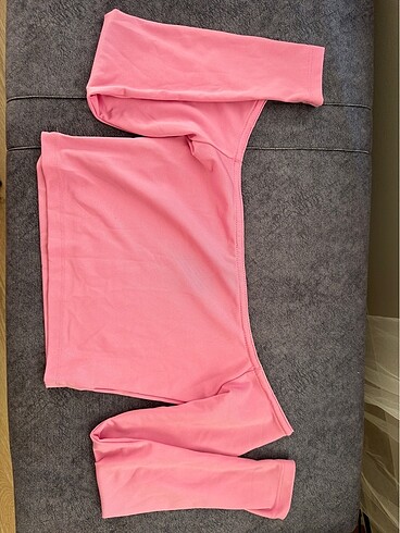 pembe crop bluz