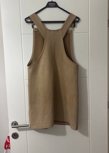 Süet Bej Midi Kadın jile - Görsel 2