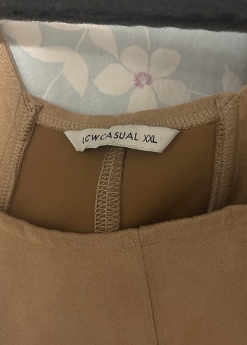 Süet Bej Midi Kadın jile - Görsel 3