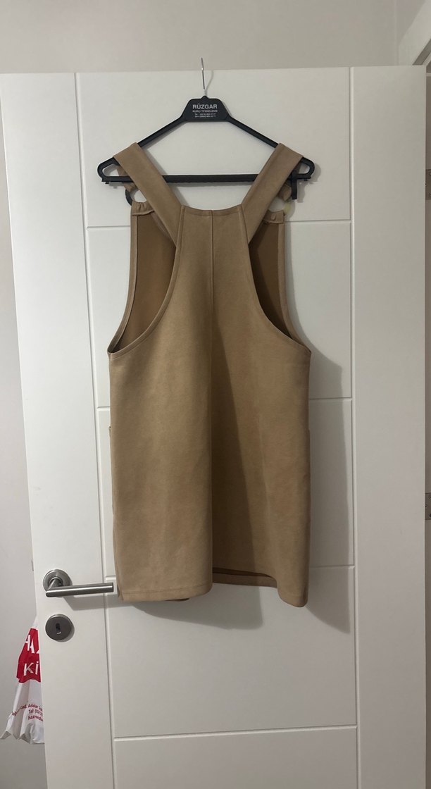 Süet Bej Midi Kadın jile - Görsel 2