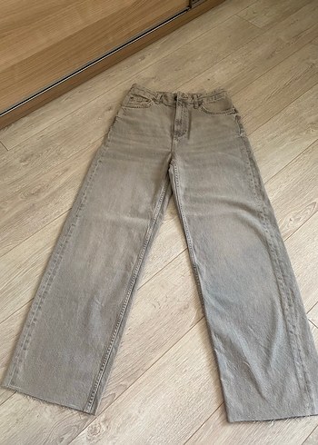 s Beden gri Renk Zara gri bej jean