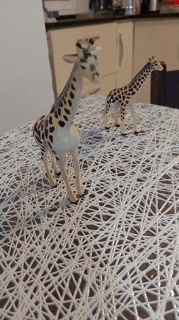  Beden Renk Zürafa oyuncak Annesi ve bebek zürafa 