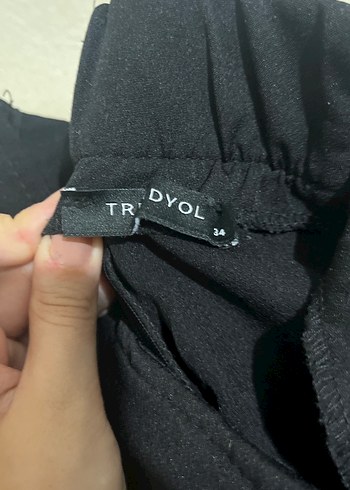 Siyah Keten Mini Etek - Görsel 2