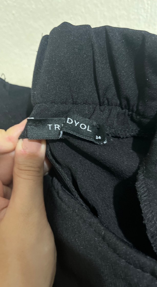 Siyah Keten Mini Etek - Görsel 2