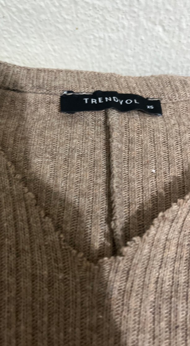 Bej Kadın Triko Kazak - Görsel 2