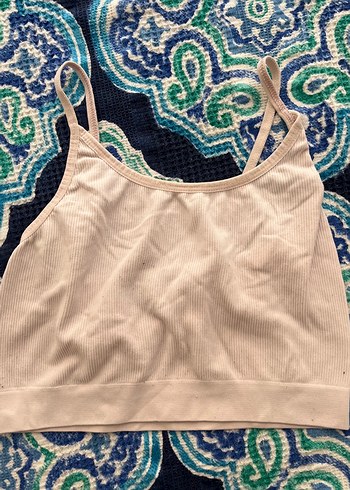 Lila Kadın İnce Askılı Crop Top