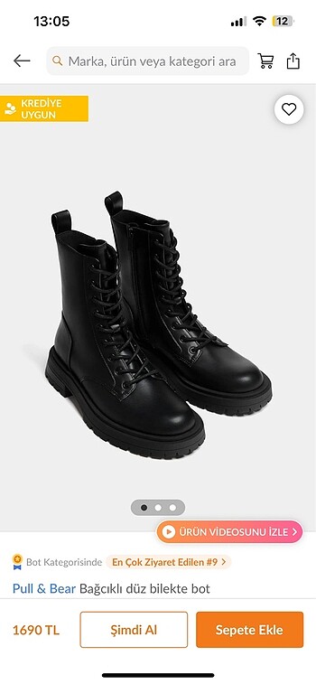 KADIN BOT PULL AND BEAR