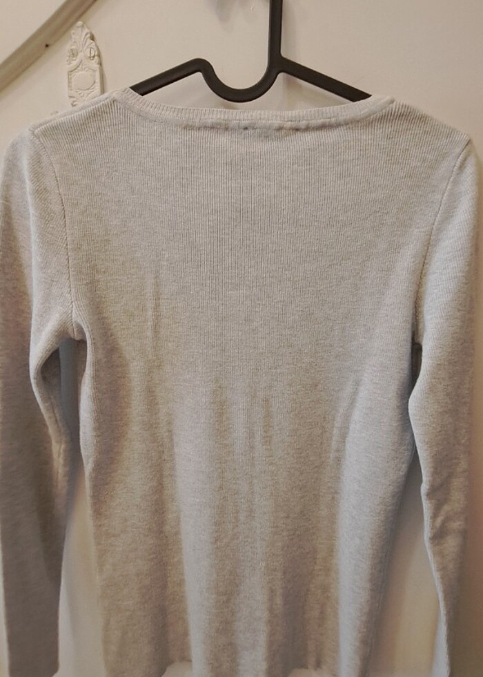 Mavi jeans kazak - Görsel 2