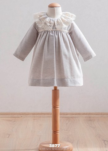 Kız Çocuk Pembe Pamuklu Fırfırlı Elbise - Görsel 2