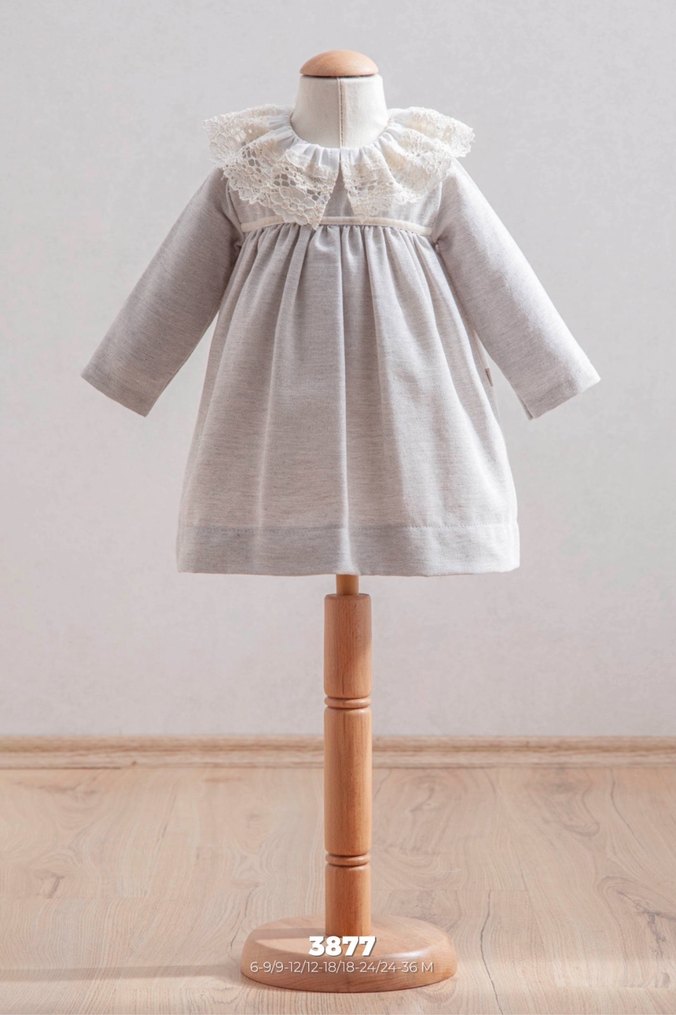 Kız Çocuk Pembe Pamuklu Fırfırlı Elbise - Görsel 2