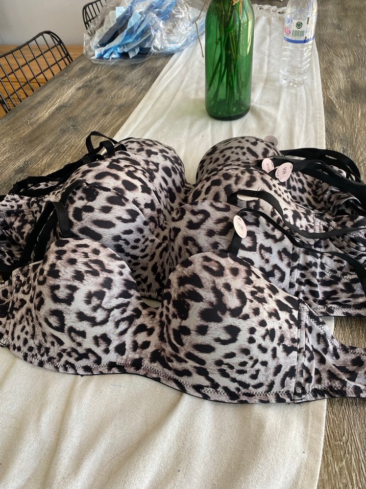 Leopar Desenli Bohem Tarzı Kahverengi Sütyen - Görsel 2