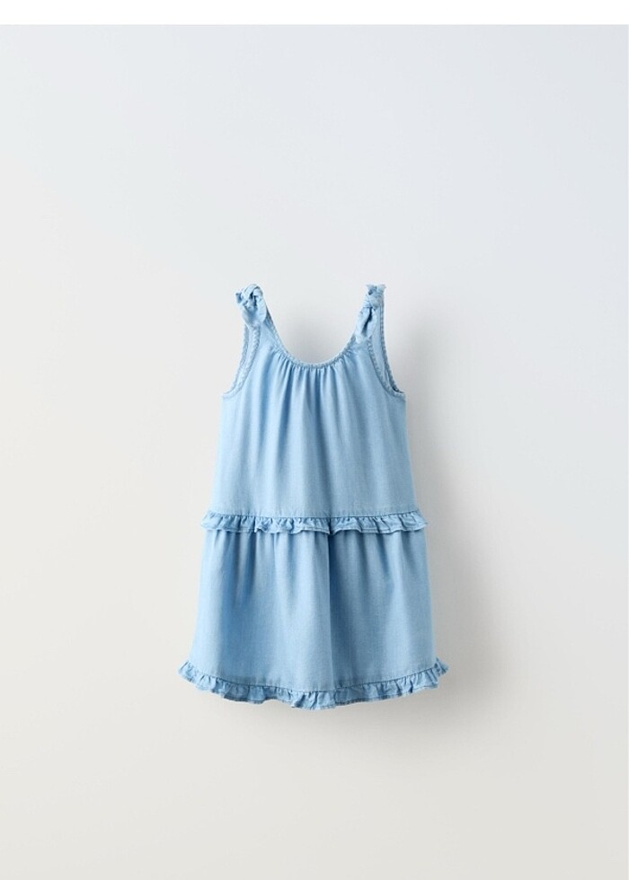 Kız çocuk kot elbise - Görsel 2