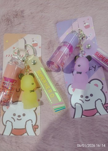 Mirocolor Lipgloss Dudak  peluş ve oyuncak anahtarlıklı 6.5 gr - Görsel 2