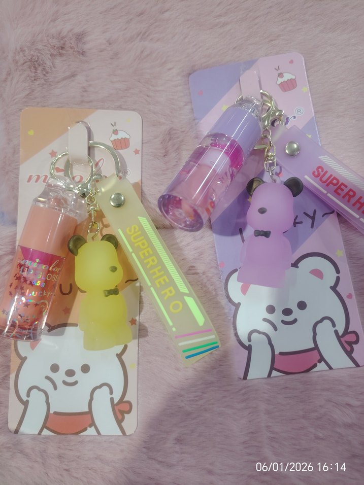 Mirocolor Lipgloss Dudak  peluş ve oyuncak anahtarlıklı 6.5 gr - Görsel 2