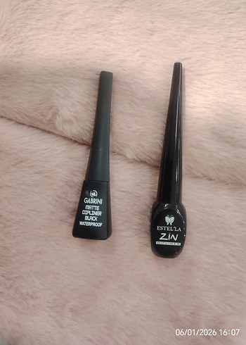 Gabrini Matte Dipliner Black Waterproof Suya Dayanıklı Eyeliner - Görsel 2