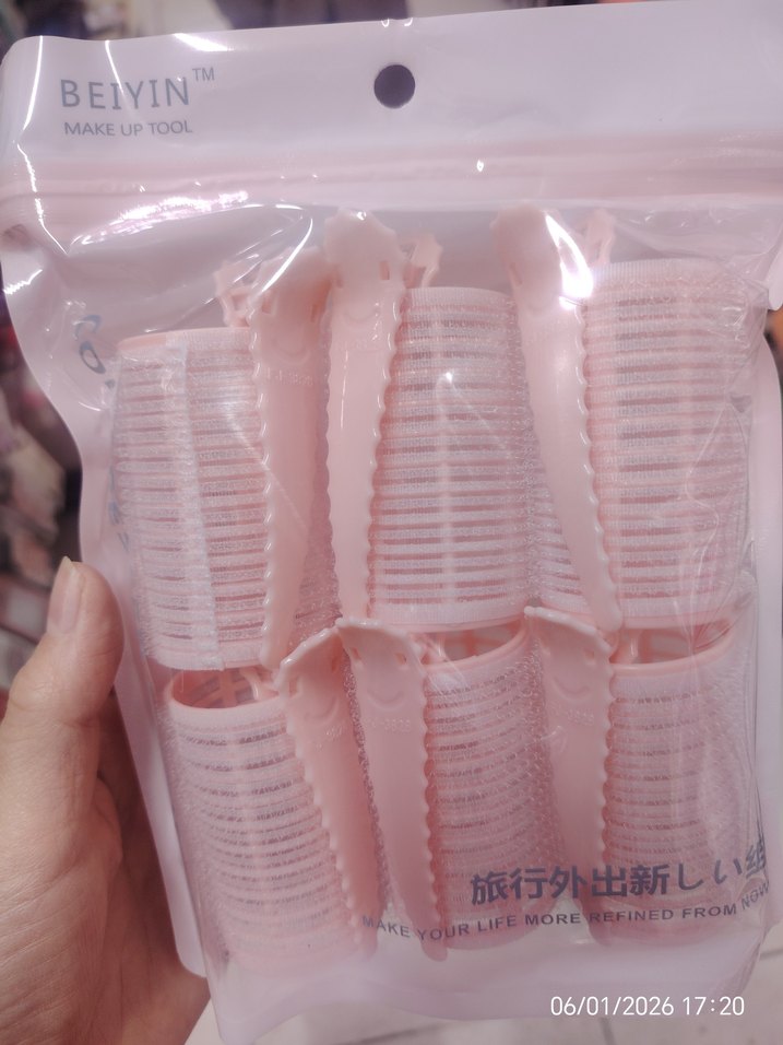 BEIYIN Cırtlı Tokalı Saç Bigudisi 6'lı - Görsel 2