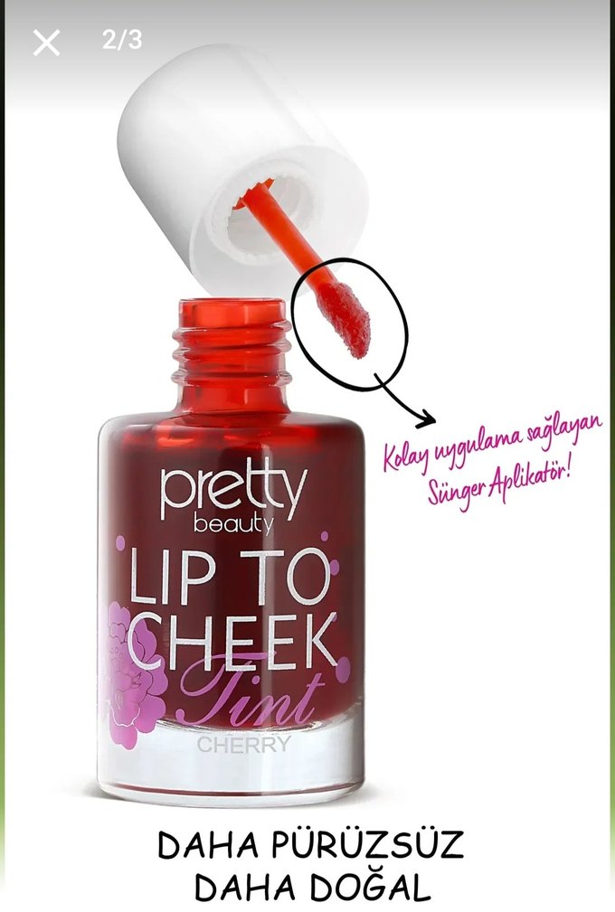 Pretty Beauty Dudak ve Yanak Tint - Pembe - Görsel 2