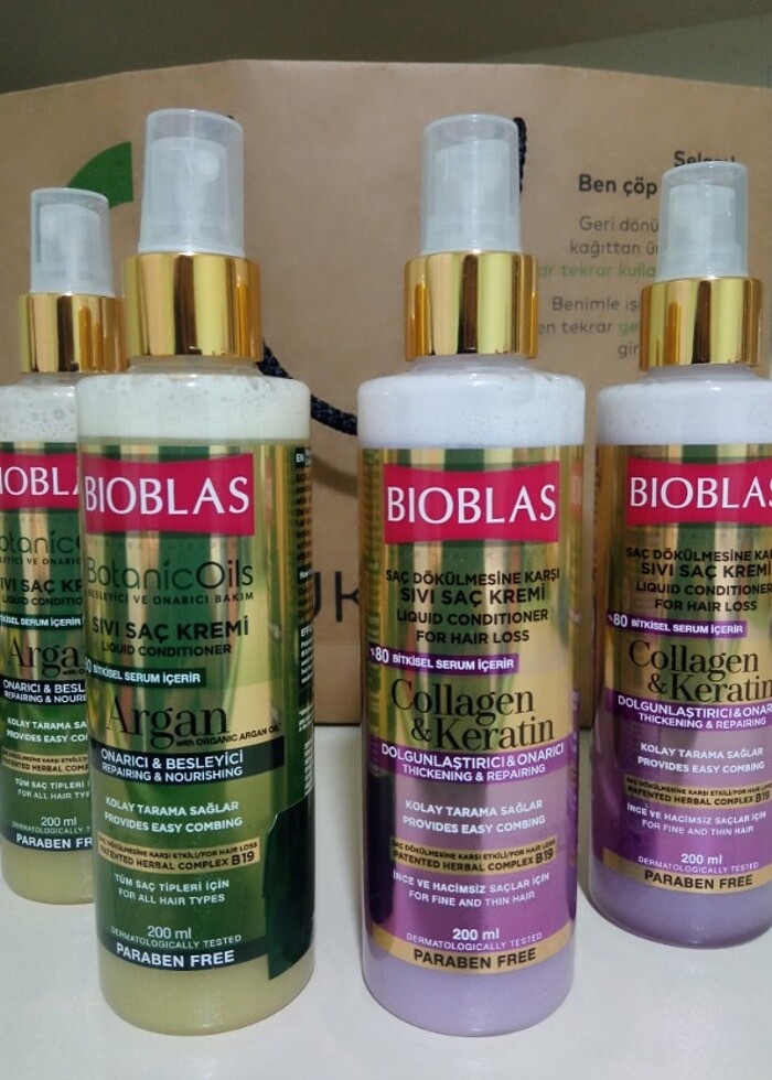 BİOBLAS Sıvı Saç Kremi Kollajen ve Keratin 200 ml - Görsel 2