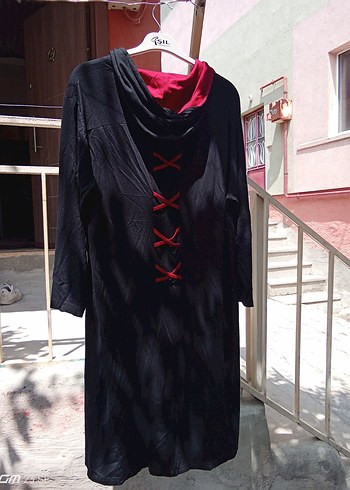 xl Beden siyah Renk Siyah Uzun Kadın penyeKapüşonlu kap