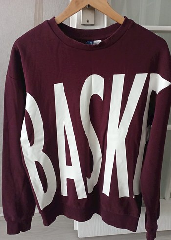 Diğer Bordo Kadın Baskılı Sweatshirt
