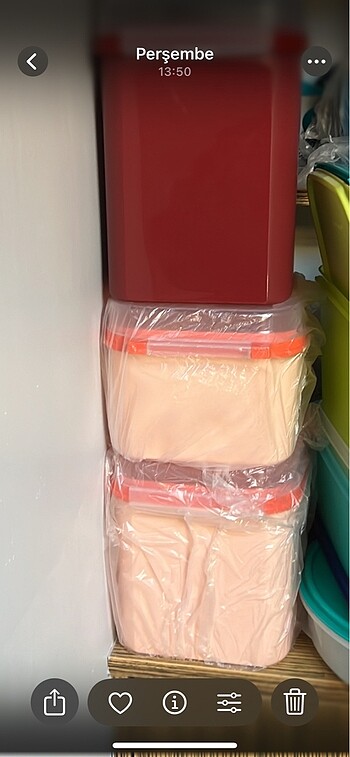 Tupperware özel kare 2li