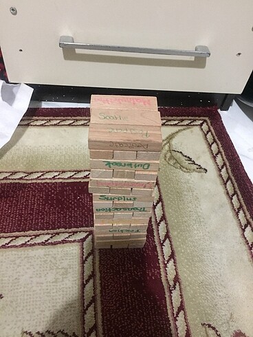  Beden Denge oyunu jenga