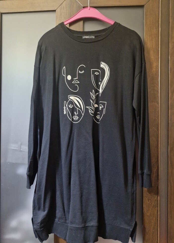 lcw siyah tunik sweatshırt  - Görsel 2