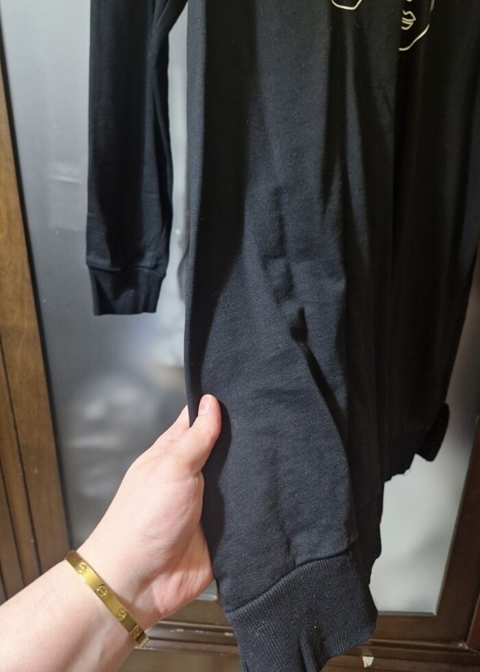 lcw siyah tunik sweatshırt  - Görsel 3