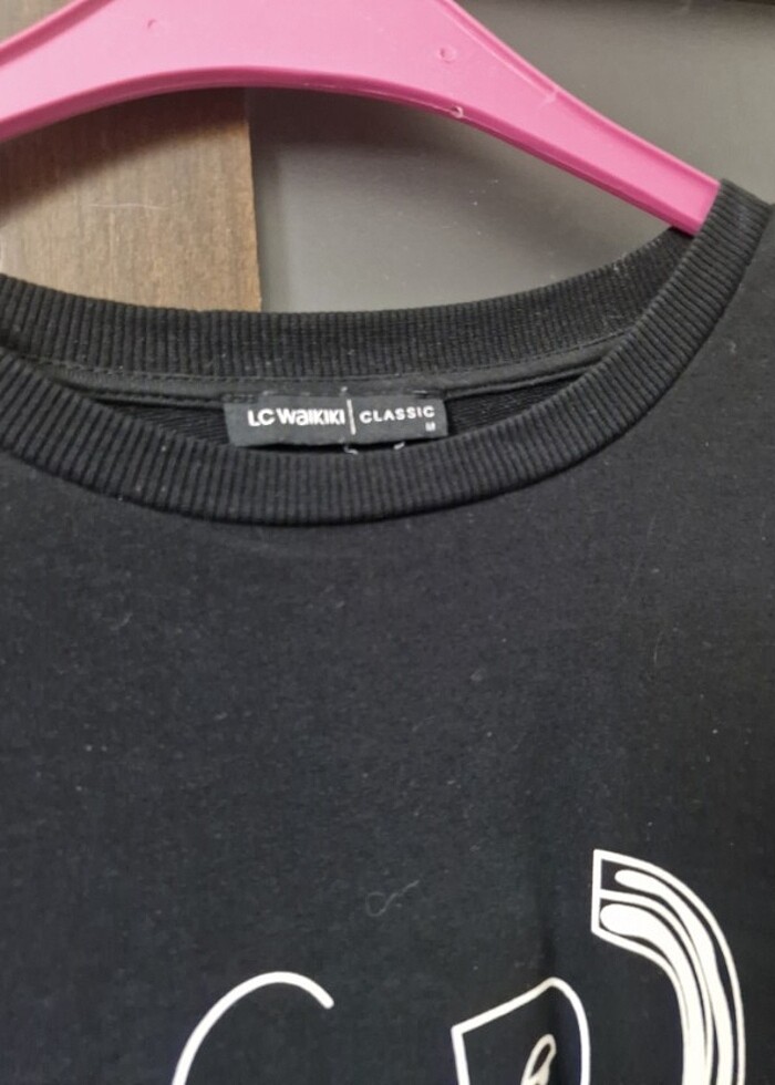 lcw siyah tunik sweatshırt  - Görsel 5