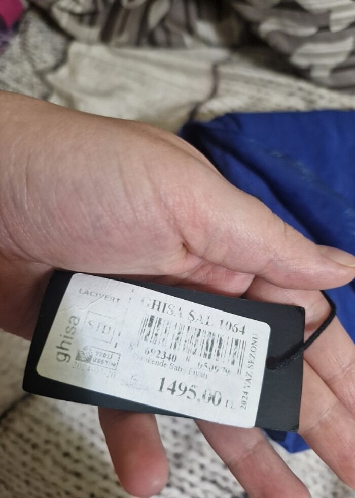 ghisa yeni etiketli şal  - Görsel 3