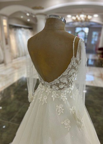 Modern Klasik Straplez A Kesim Gelinlik - Görsel 6